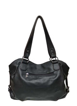 Load image into Gallery viewer, B.lush Black Large Shoulder Bag with Back Zipped Pocket
