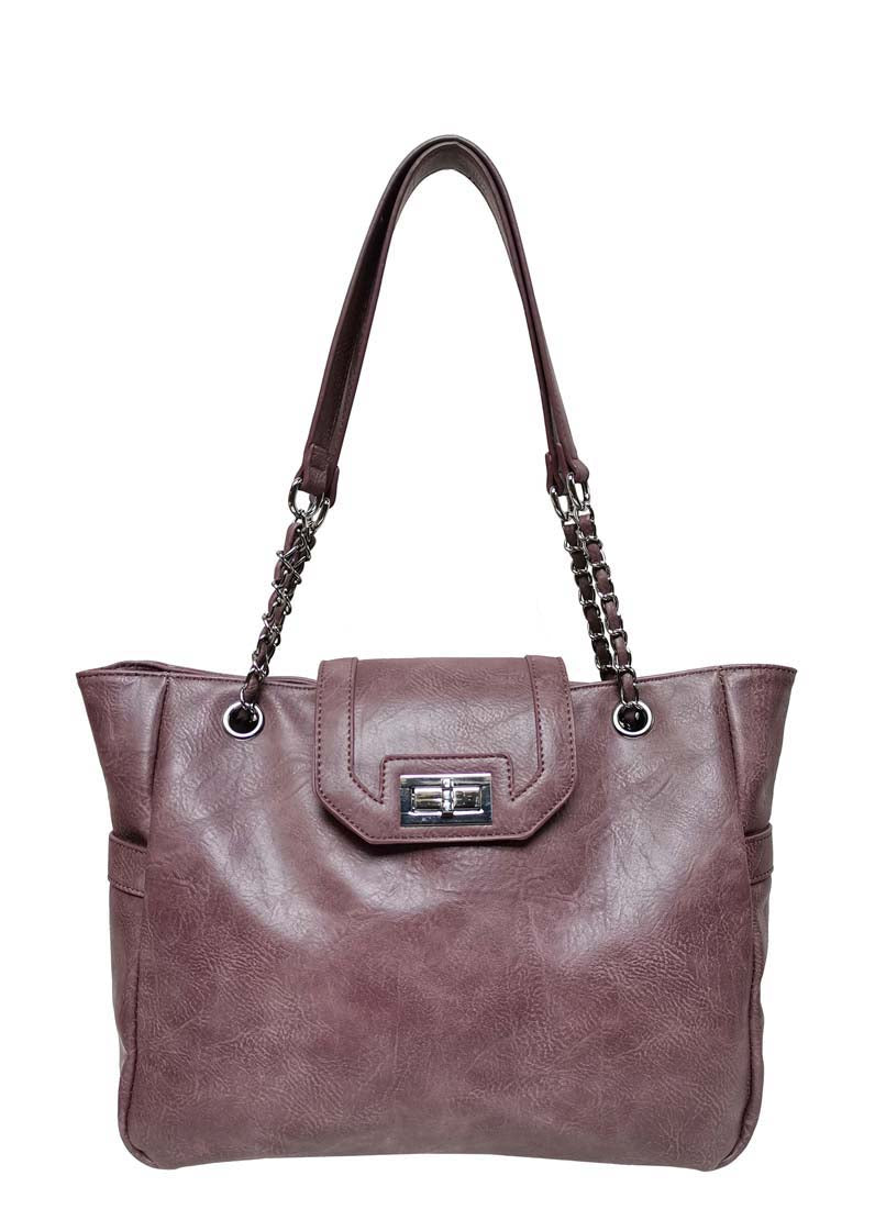 B.lush Tote with Back Zipper Pocket in Aegean, Hunter Green or Purple