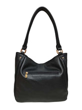 Load image into Gallery viewer, B.lush Tote Purse with Gold Zipper &amp; Bar Detail in Black, Lavender or Oak
