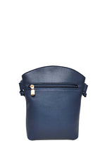 Load image into Gallery viewer, B.lush Mini Crossbody Purse with Back Zipper Pocket &amp; Tweed Detail in Cobalt, Black or Taupe
