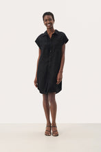 Load image into Gallery viewer, Part Two After Midnight EllenaPW Button Up Cap Sleeve Shirt Dress
