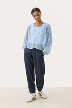 Load image into Gallery viewer, Part Two Nicholina Silver Lake Paisle Blouse
