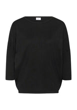 Load image into Gallery viewer, Saint Tropez Black MilaSZ Round Neck Pullover Sweater
