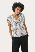 Load image into Gallery viewer, Part Two Neutral Graphic Paisley AxelinesPW T-Shirt
