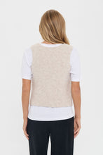 Load image into Gallery viewer, XenyaSZ Crystal Gray Melange Vest with Crystal Buttons
