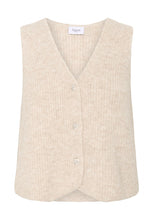 Load image into Gallery viewer, XenyaSZ Crystal Gray Melange Vest with Crystal Buttons
