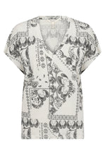 Load image into Gallery viewer, Part Two Neutral Graphic Paisley AxelinesPW T-Shirt
