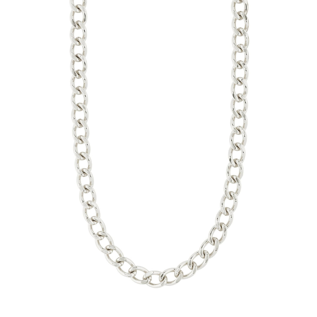Pilgrim Charm recycled curb necklace
