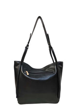 Load image into Gallery viewer, B.lush Black Stylish Shoulder Bag/Purse with Back Zippered Pocket
