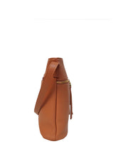 Load image into Gallery viewer, B.lush Crossbody Purse with Front Two-Way Zipper in Camel
