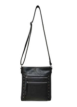 Load image into Gallery viewer, B.lush Messenger Bag/Purse with Two Front Zipper Pockets in Mint, Black or Cream

