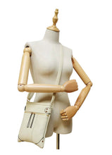 Load image into Gallery viewer, B.lush Messenger Bag/Purse with Front Two- Way Zipper Pocket in Cream or Ruby
