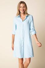 Load image into Gallery viewer, Gathered Back Shirt Dress
