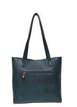 Load image into Gallery viewer, B.lush Large Tote Bag with Lace &amp; Tassel Detail &amp; Back Zipper Pocket
