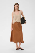 Load image into Gallery viewer, Bernadina Linen Midi Skirt
