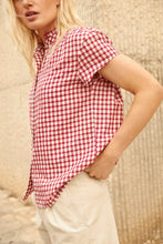 Load image into Gallery viewer, Bjanka Check Blouse
