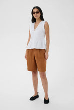 Load image into Gallery viewer, Borgny Sleeveless Shirred Shirt
