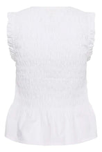Load image into Gallery viewer, Borgny Sleeveless Shirred Shirt
