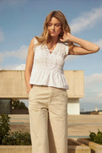 Load image into Gallery viewer, Borgny Sleeveless Shirred Shirt
