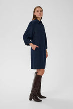 Load image into Gallery viewer, Chambray Short Denim Dress
