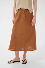 Load image into Gallery viewer, Bernadina Linen Midi Skirt
