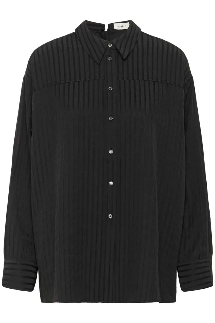 Soaked SLOrlena Shirt LS Stripe Button Front Shirt