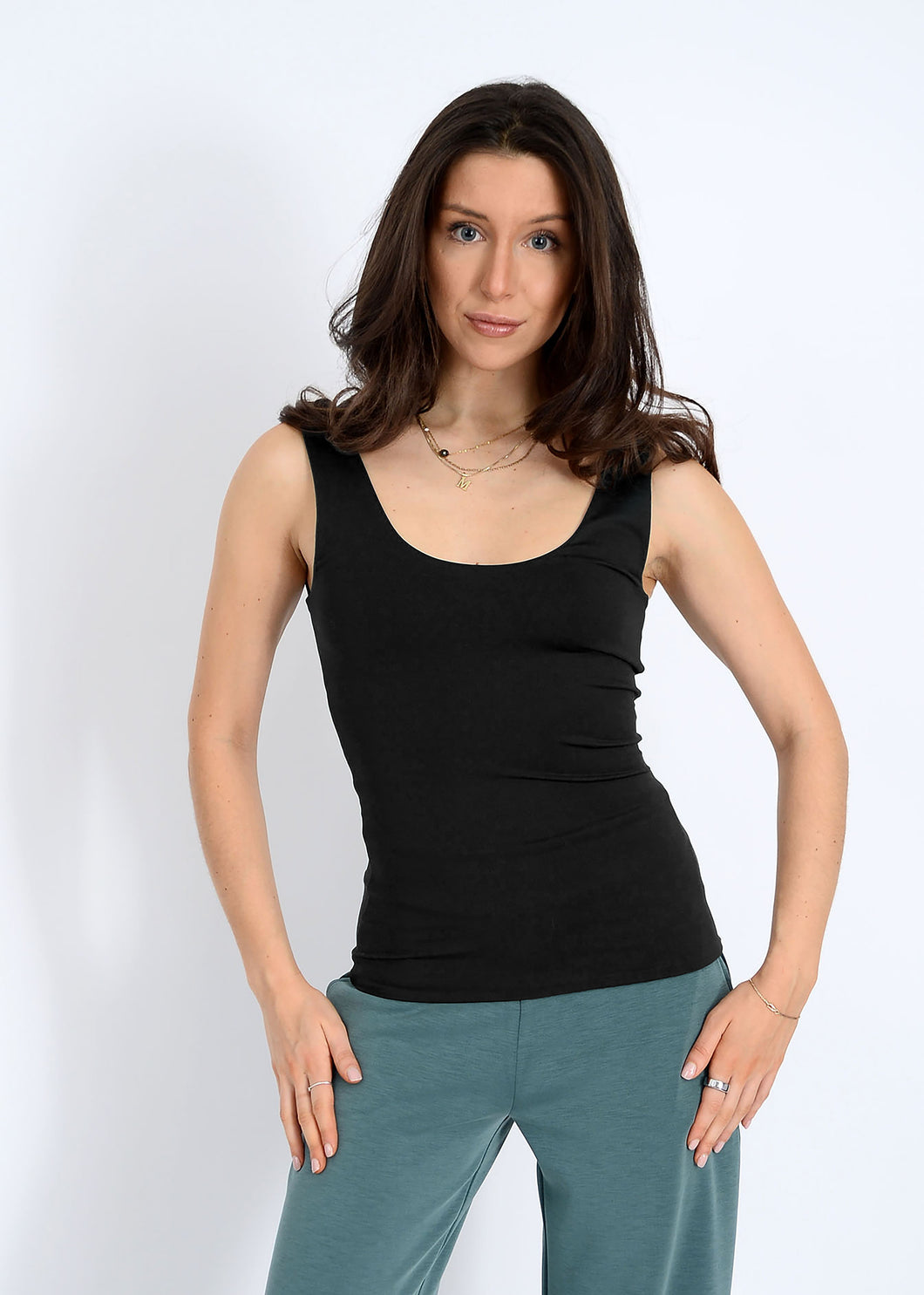 Black Tanith Tank Top