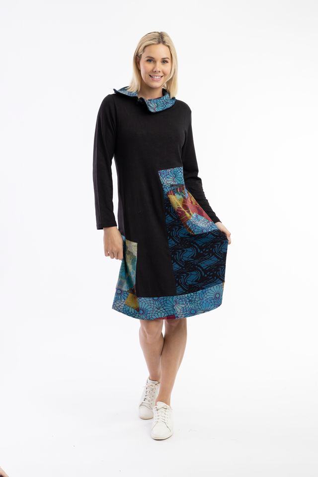 Orientique Billie Jean Dress with Patch Pockets