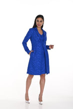 Load image into Gallery viewer, Frank Lyman Royal Blue Long Sleeve Textured Jacket
