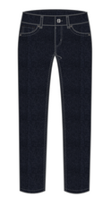 Load image into Gallery viewer, UP! Dark Denim Slim Fit Pull On Body-Shaping Slim Leg Ankle Pant
