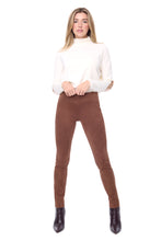 Load image into Gallery viewer, UP! Tobacco Vegan Suede Stretch Pull On Pant
