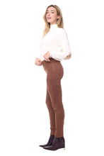 Load image into Gallery viewer, UP! Tobacco Vegan Suede Stretch Pull On Pant

