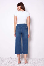 Load image into Gallery viewer, UP! Medium Wash Denim Cropped Wide-Leg Pant
