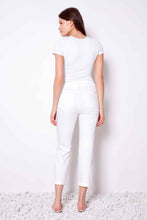 Load image into Gallery viewer, UP! White Denim Cropped Pant
