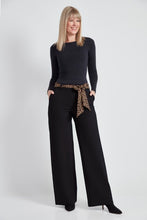 Load image into Gallery viewer, Wide Leg Pant with Animal Print Belt
