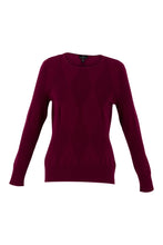 Load image into Gallery viewer, Marble Berry Relaxed Fit Sweater with Removable Cowl Neck
