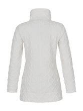 Load image into Gallery viewer, Dolcezza Off White Mid Length Knit Zip Jacket
