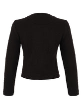 Load image into Gallery viewer, Dolcezza Black Button Front Knit Jacket
