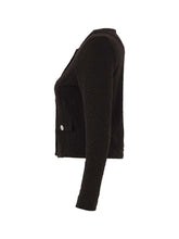 Load image into Gallery viewer, Dolcezza Black Button Front Knit Jacket
