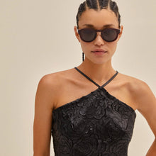 Load image into Gallery viewer, Pilgrim JANICA Dark Brown Recycled Sunglasses
