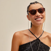 Load image into Gallery viewer, Pilgrim KYRIE Sunglasses Light Brown &amp; Gold
