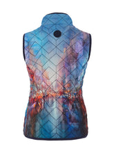 Load image into Gallery viewer, Dolcezza Blue Multi Puffer Vest with Pockets
