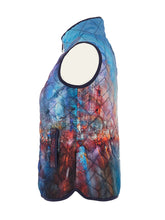 Load image into Gallery viewer, Dolcezza Blue Multi Puffer Vest with Pockets
