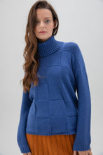 Load image into Gallery viewer, Marble Super Soft Relaxed Fit Sweater with Detachable Neck Piece in Charcoal or Indigo
