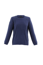 Load image into Gallery viewer, Marble Super Soft Relaxed Fit Sweater with Detachable Neck Piece in Charcoal or Indigo
