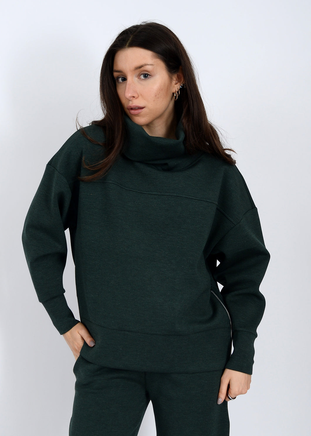 Soft Knit Foldover Neck