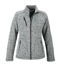 Load image into Gallery viewer, DKR &amp; Co Peak Knit Fleece Jacket In Heather Grey or Charcoal
