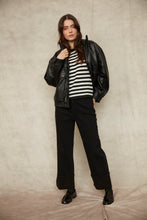 Load image into Gallery viewer, Carla Stretch Denim Cuffed Wide Leg Jeans
