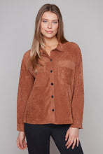 Load image into Gallery viewer, Carre Noir Knit Button Up Blouse
