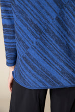 Load image into Gallery viewer, Habitat Mixed Stripe Crew Neck Top In Black or Cobalt
